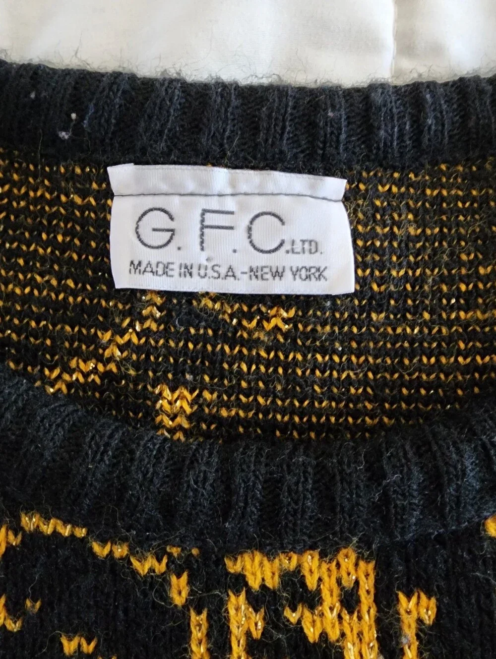 Sweater - Black and Yellow Patterned Men’s Sweater